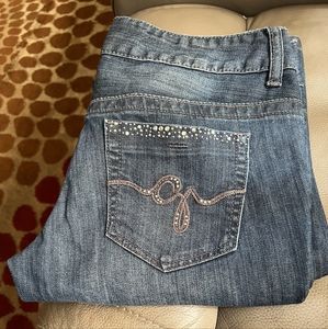 Guess blue Jeans Stretch material size 30, Silver stones